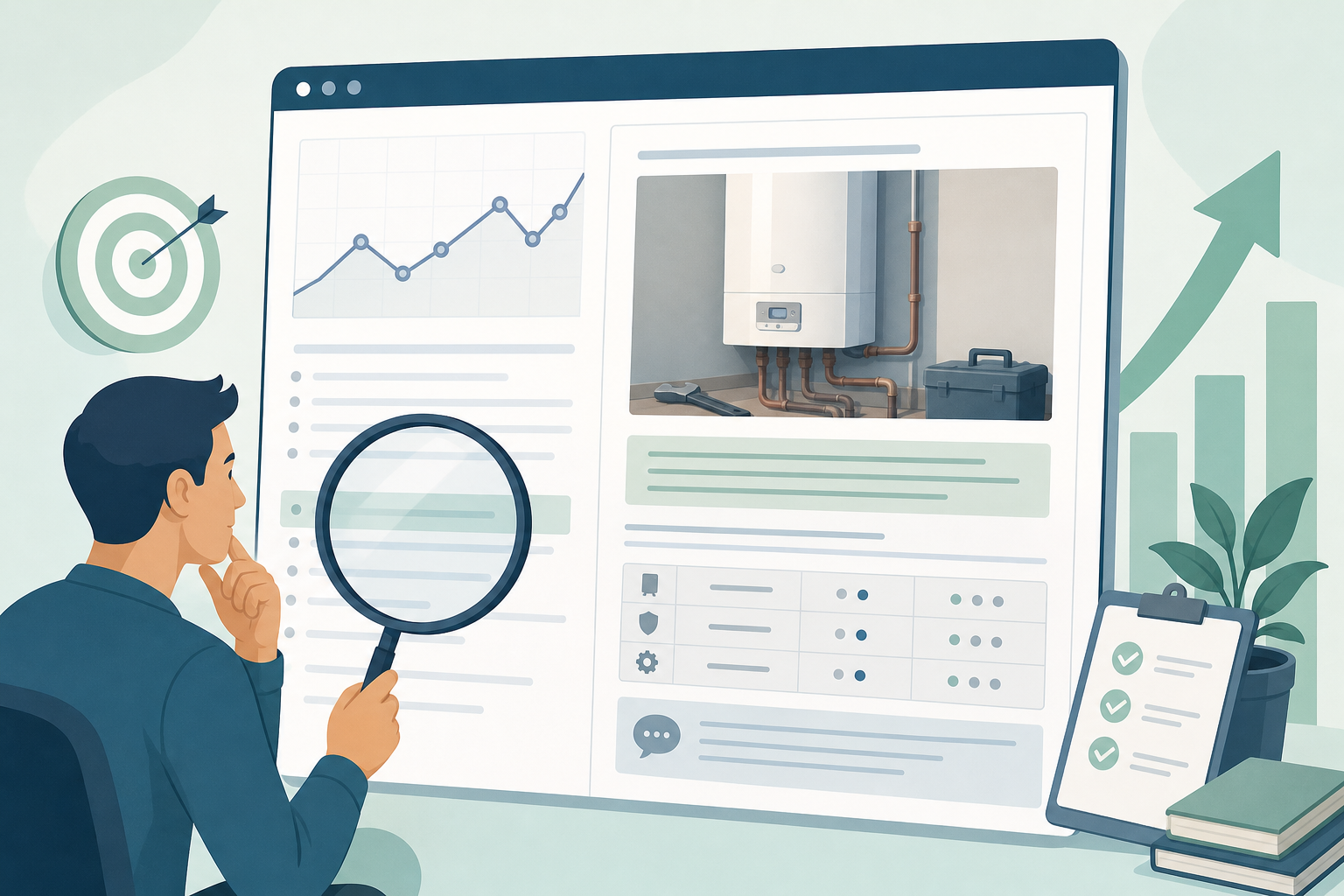 Report di Google Search Console filtrato per pagine in posizione 8-20