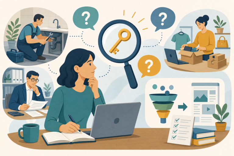Keyword research for beginners starting from real customer questions