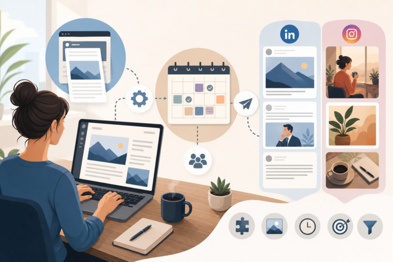 Scheduling LinkedIn and Instagram posts from a WordPress website