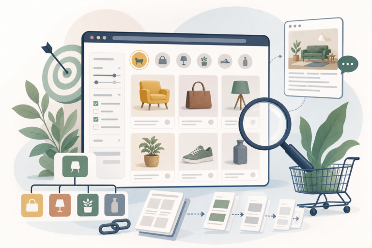 SEO categorie WooCommerce: pagina categoria di un negozio online ottimizzata