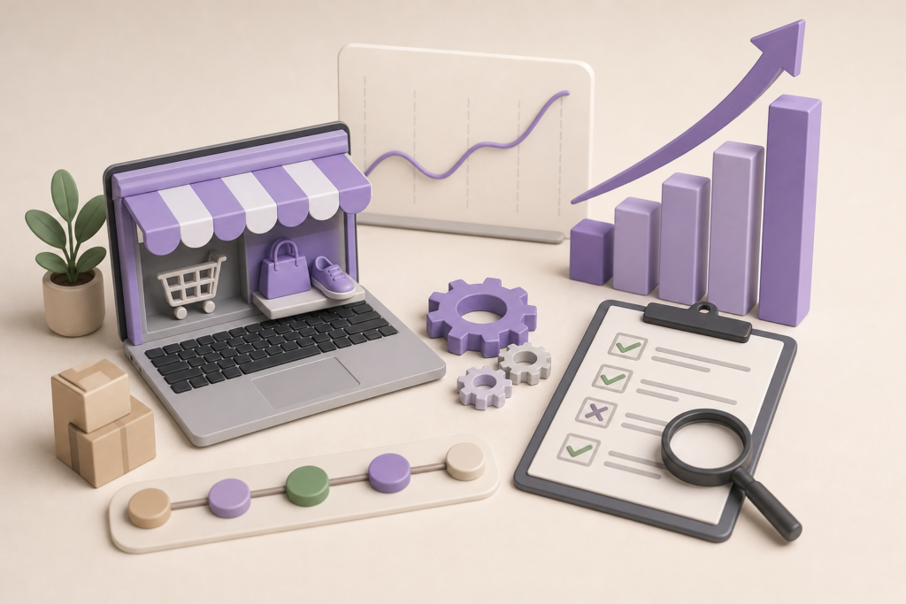SEO per WooCommerce caso reale: grafico del traffico organico di un negozio online raddoppiato