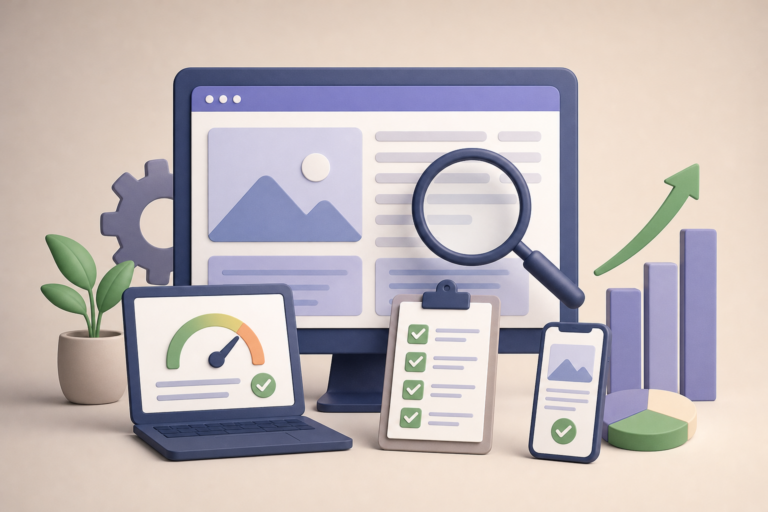 Checklist per scegliere un tema WordPress SEO friendly su laptop