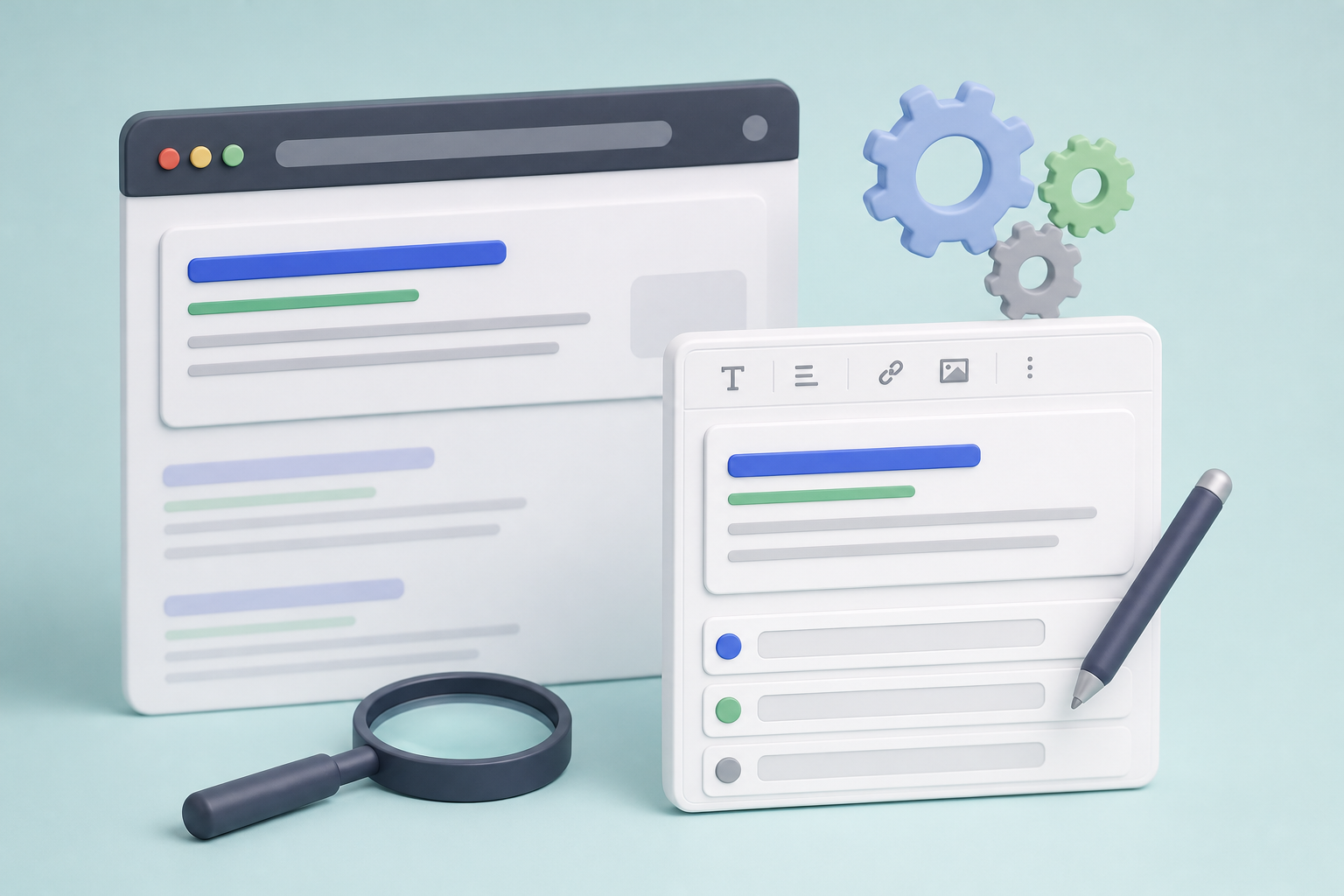 Google snippet preview with title tag, slug and meta description edited in WordPress